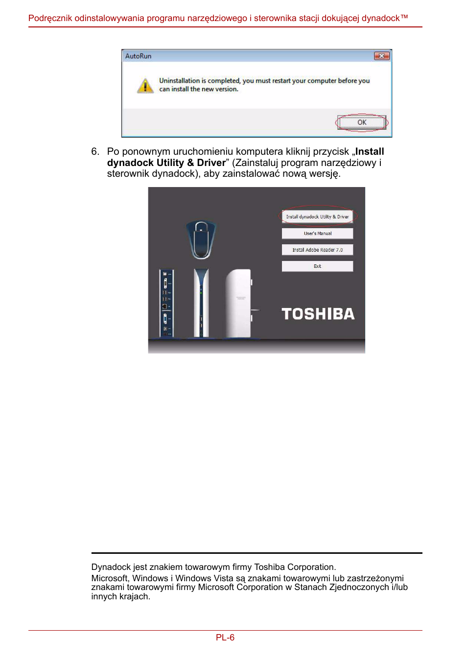 Toshiba Dynadock User Manual | Page 54 / 132
