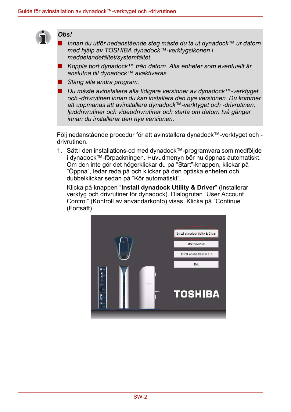 Toshiba Dynadock User Manual | Page 56 / 132