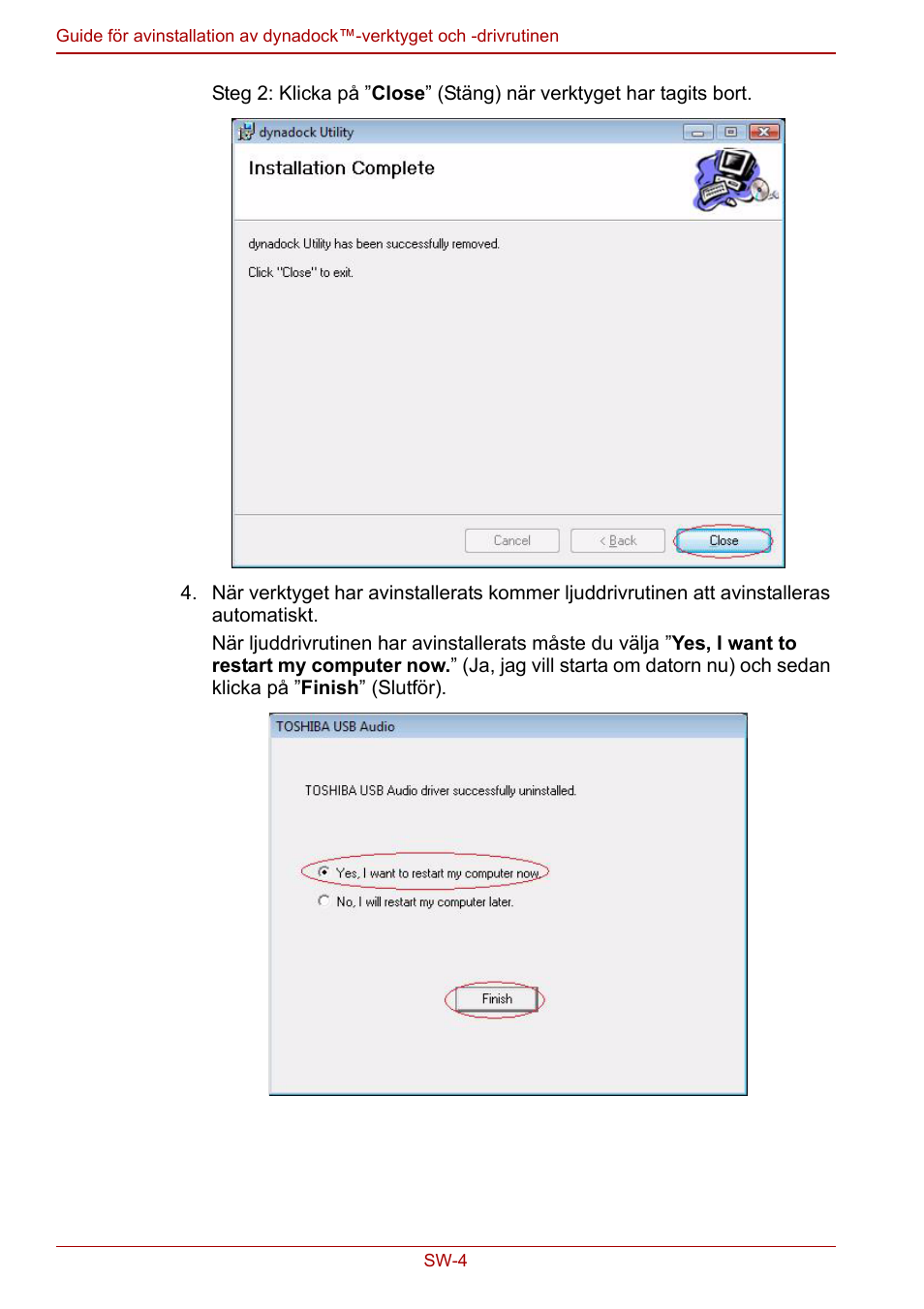 Toshiba Dynadock User Manual | Page 58 / 132