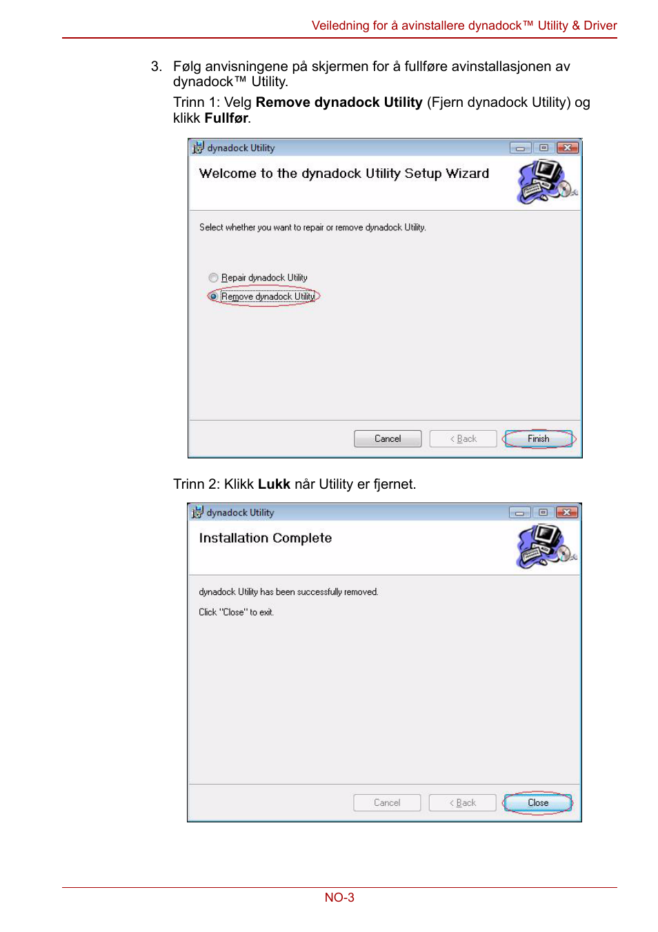 Toshiba Dynadock User Manual | Page 63 / 132