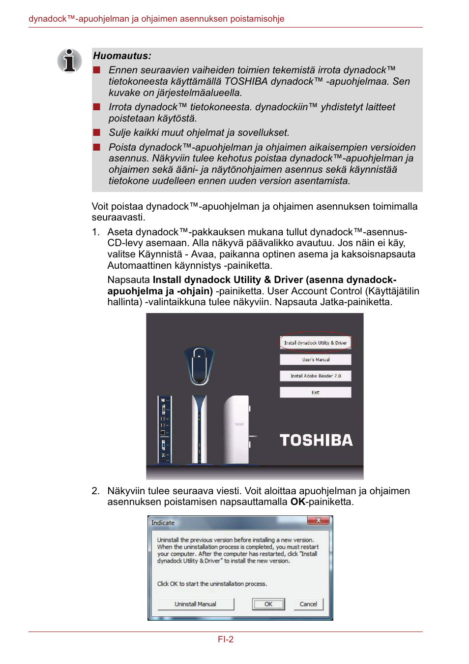 Toshiba Dynadock User Manual | Page 74 / 132