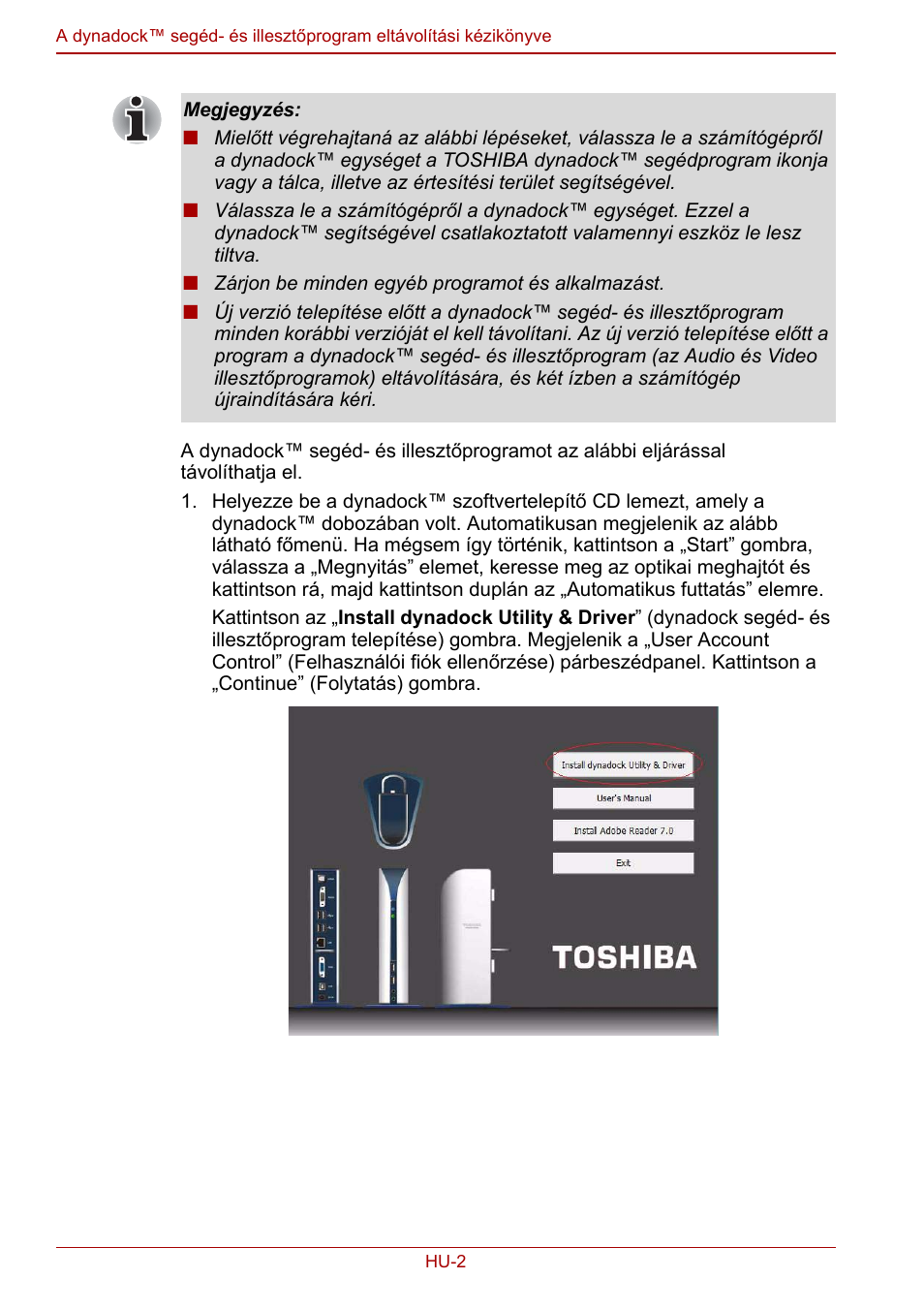 Toshiba Dynadock User Manual | Page 86 / 132