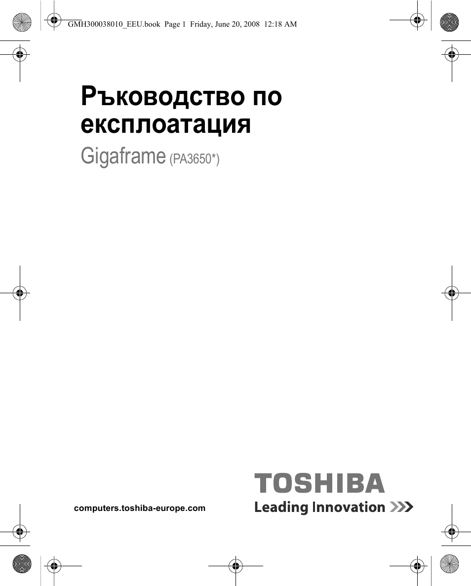 Ръководство по експлоатация, Gigaframe | Toshiba Gigaframe Q-Series User Manual | Page 161 / 260