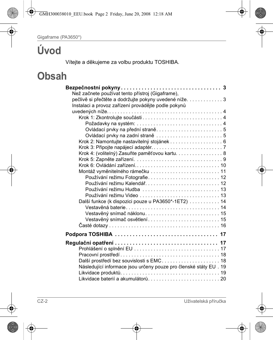 Toshiba Gigaframe Q-Series User Manual | Page 182 / 260