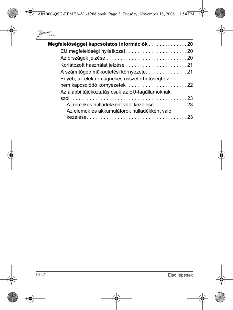 Toshiba JournE Air1000 User Manual | Page 118 / 302
