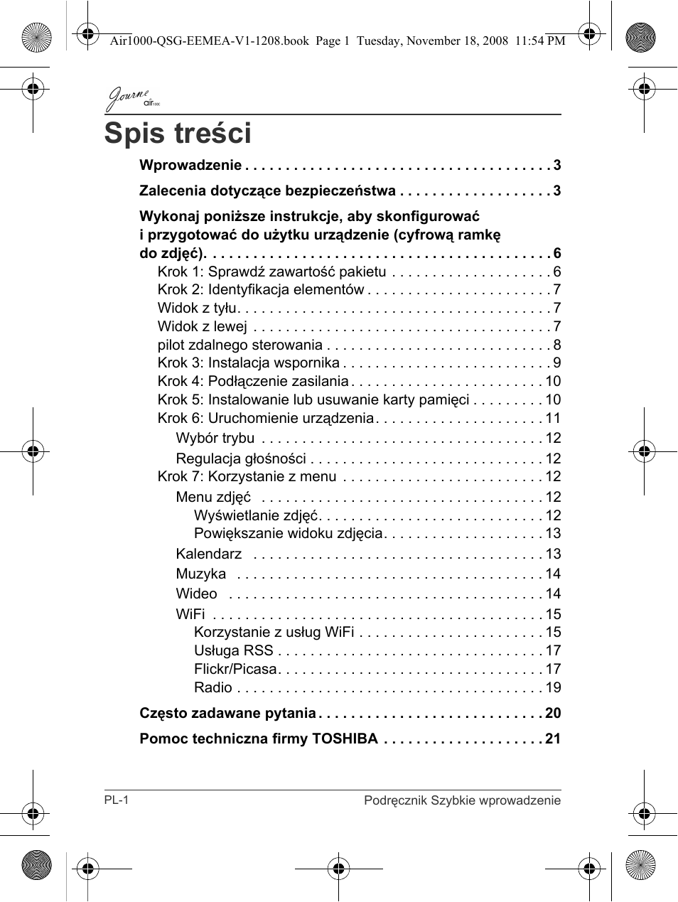 Toshiba JournE Air1000 User Manual | Page 140 / 302