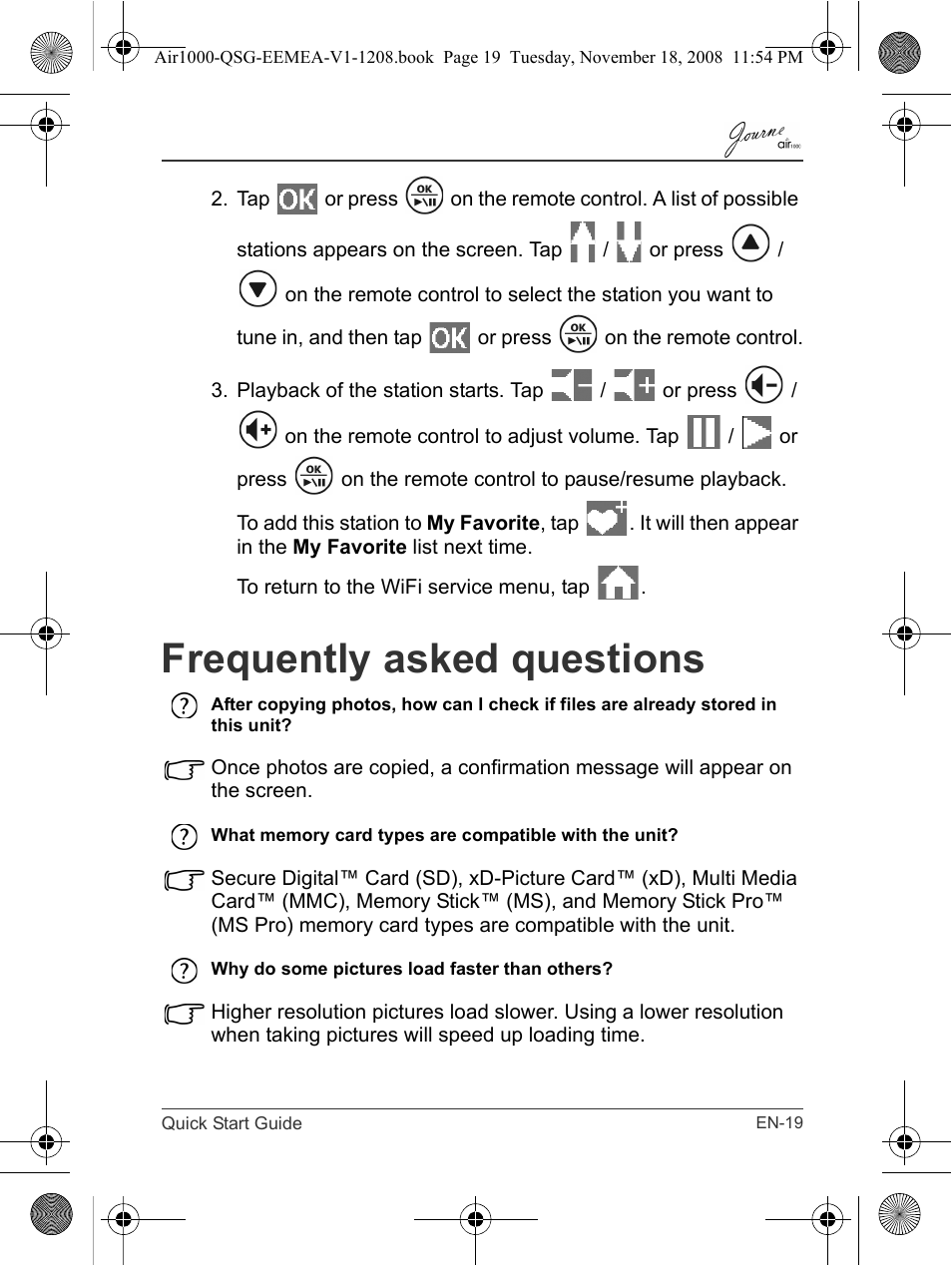 Frequently asked questions | Toshiba JournE Air1000 User Manual | Page 19 / 302