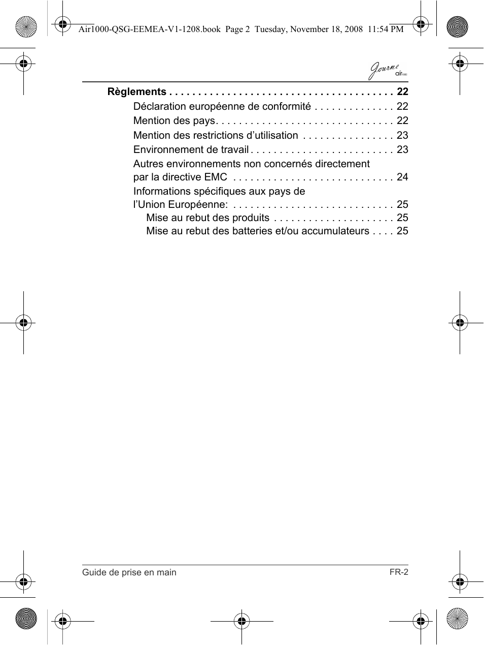 Toshiba JournE Air1000 User Manual | Page 47 / 302