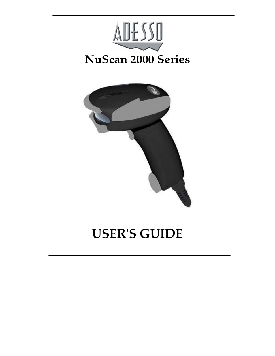 Adesso 2000 User Manual | 8 pages