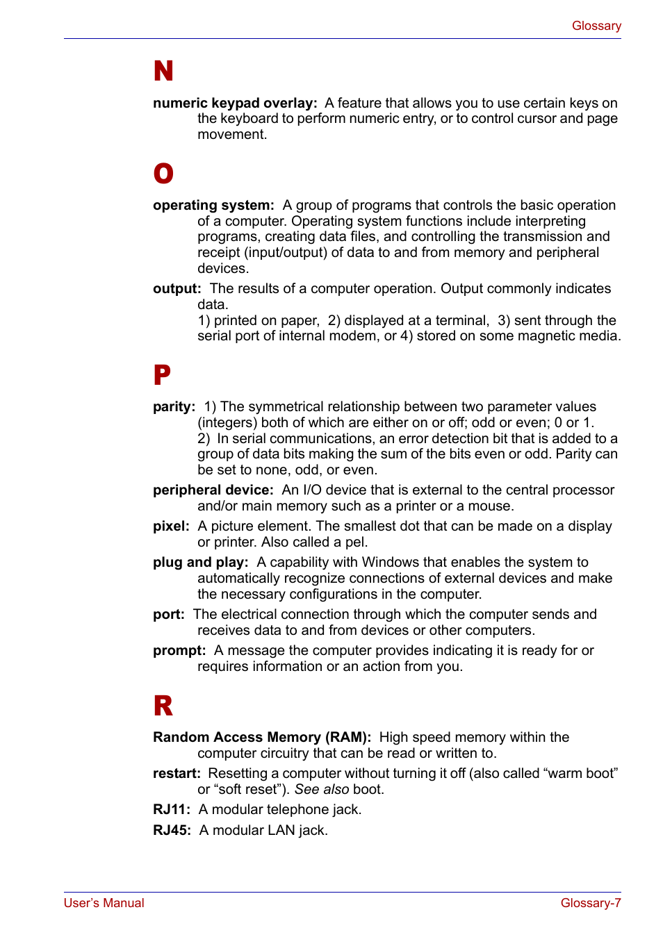 Toshiba Satellite P30 User Manual | Page 164 / 165