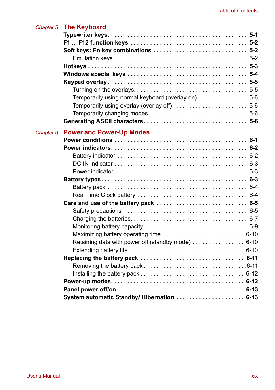 Toshiba Satellite P30 User Manual | Page 19 / 165