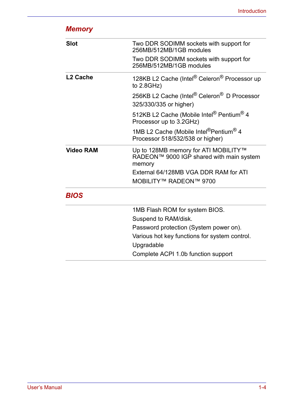 Toshiba Satellite P30 User Manual | Page 28 / 165