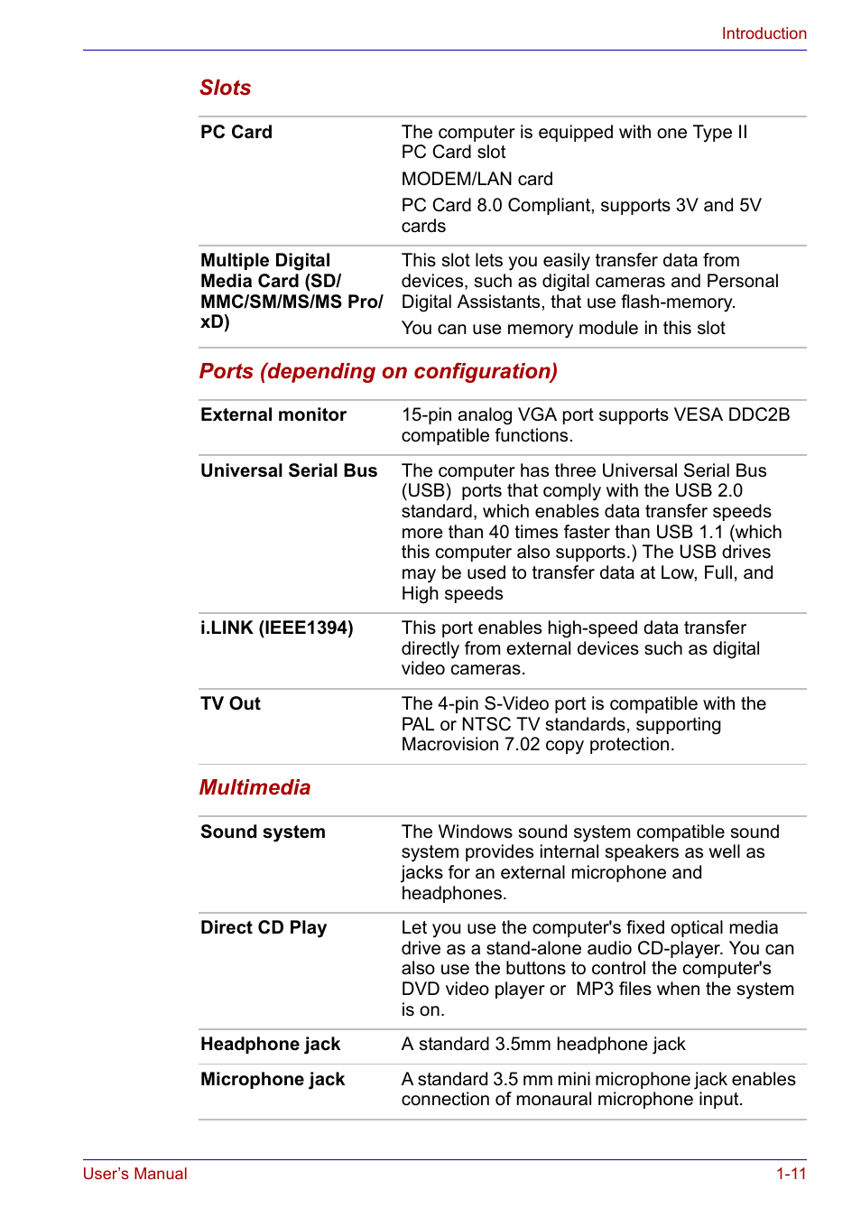 Toshiba Satellite P30 User Manual | Page 35 / 165