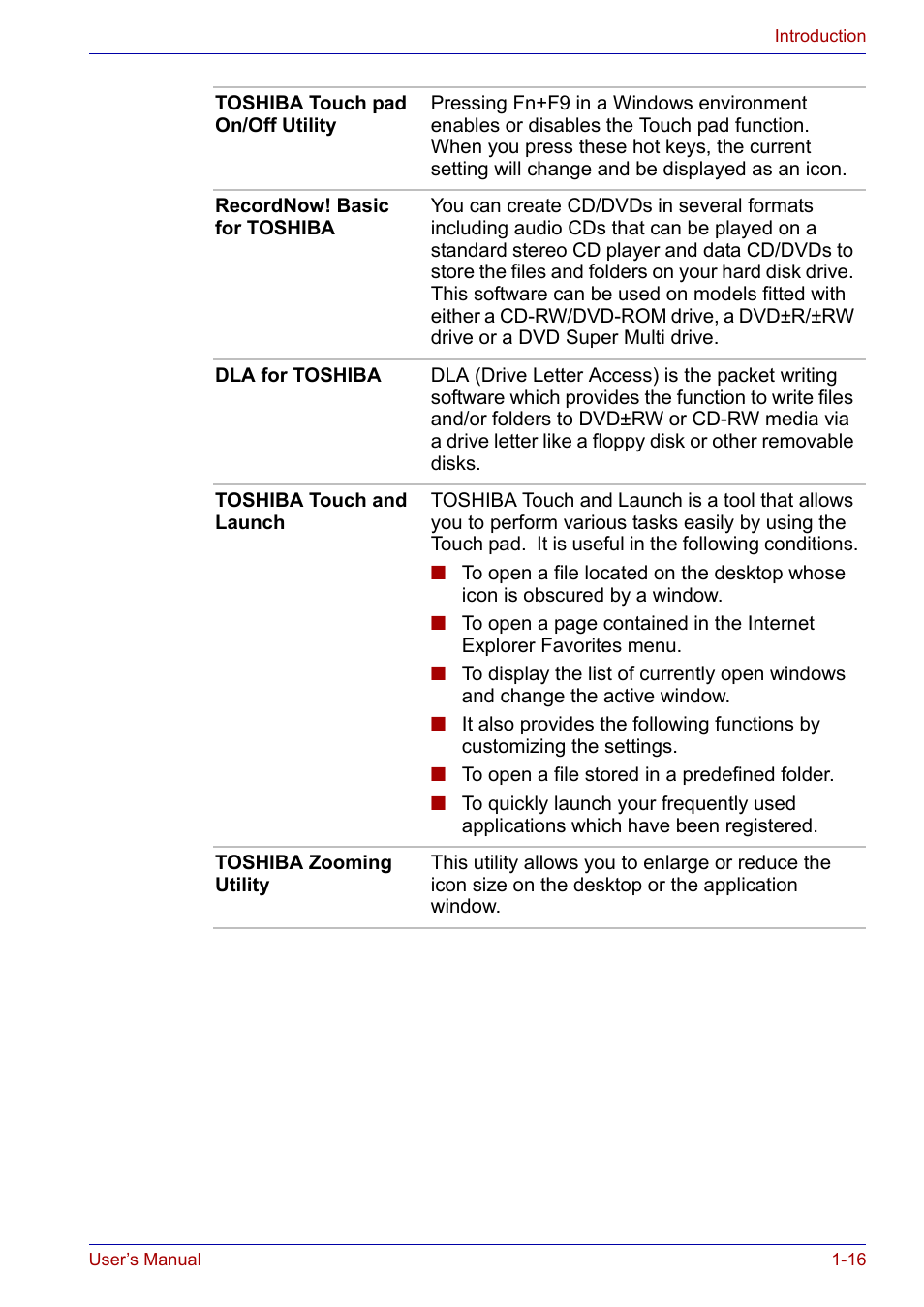 Toshiba Satellite P30 User Manual | Page 40 / 165