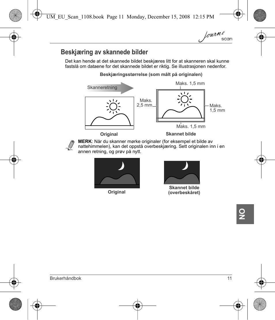 Beskjæring av skannede bilder | Toshiba JournE Scan User Manual | Page 155 / 198