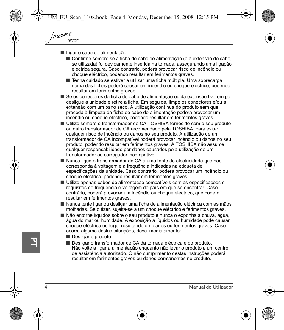 Toshiba JournE Scan User Manual | Page 166 / 198