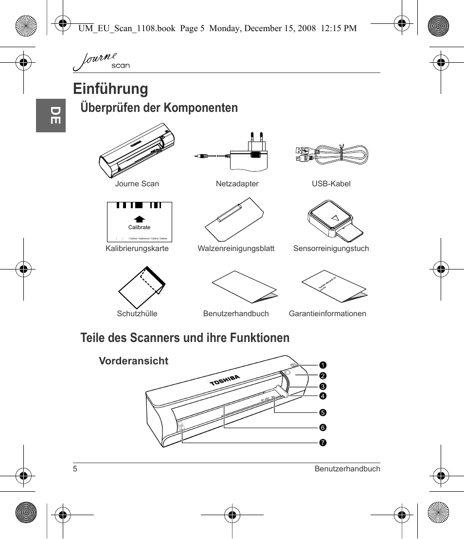 Einführung | Toshiba JournE Scan User Manual | Page 24 / 198