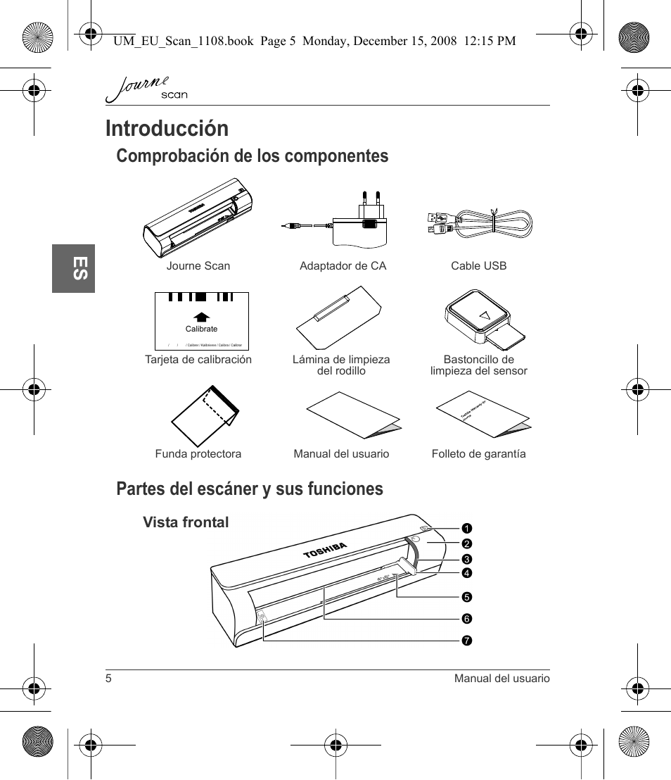 Introducción | Toshiba JournE Scan User Manual | Page 60 / 198