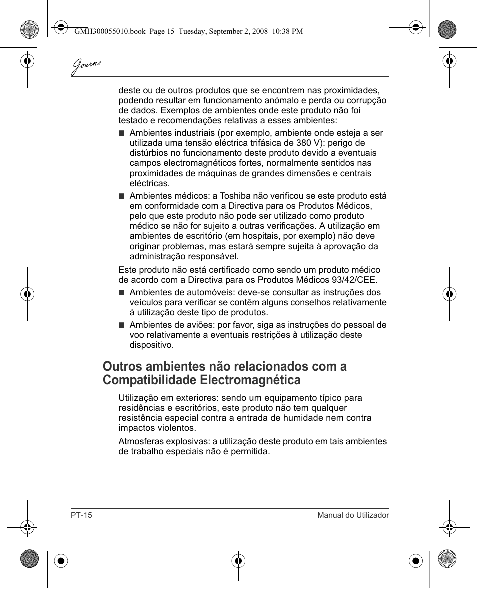 Toshiba JournE F800-F801 User Manual | Page 160 / 178