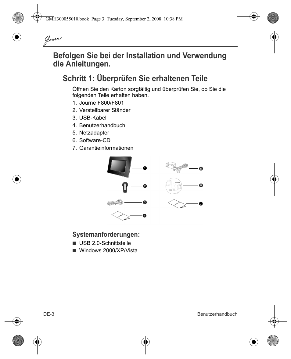 Toshiba JournE F800-F801 User Manual | Page 20 / 178