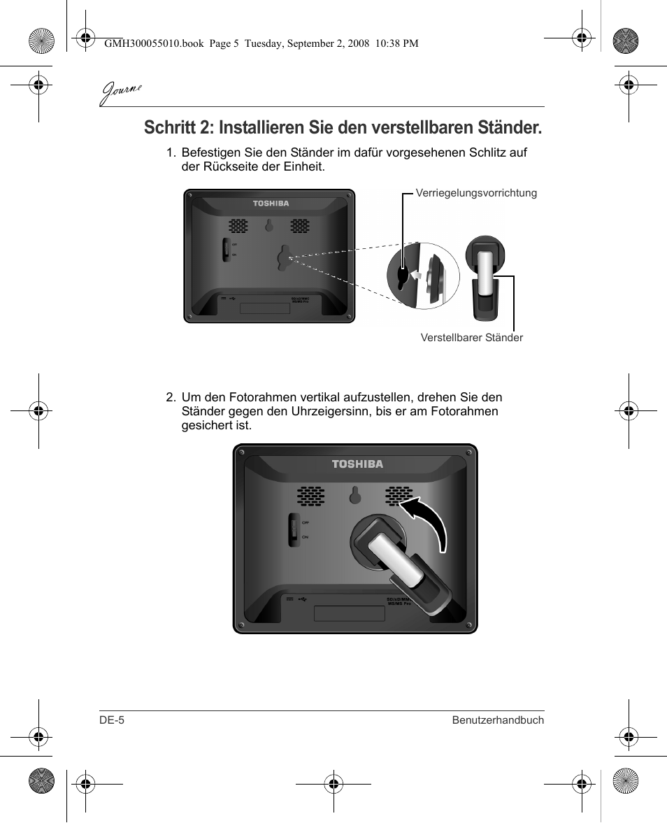 Toshiba JournE F800-F801 User Manual | Page 22 / 178