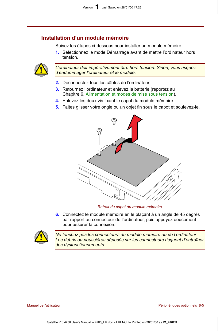 Toshiba Satellite Pro 4220 User Manual | Page 123 / 238