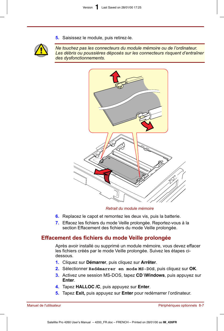 Toshiba Satellite Pro 4220 User Manual | Page 125 / 238