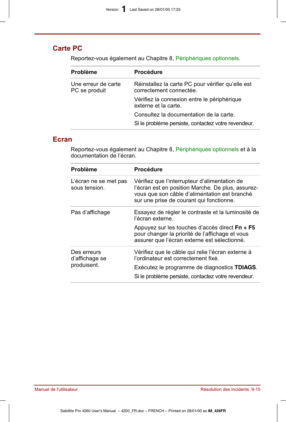 Toshiba Satellite Pro 4220 User Manual | Page 169 / 238