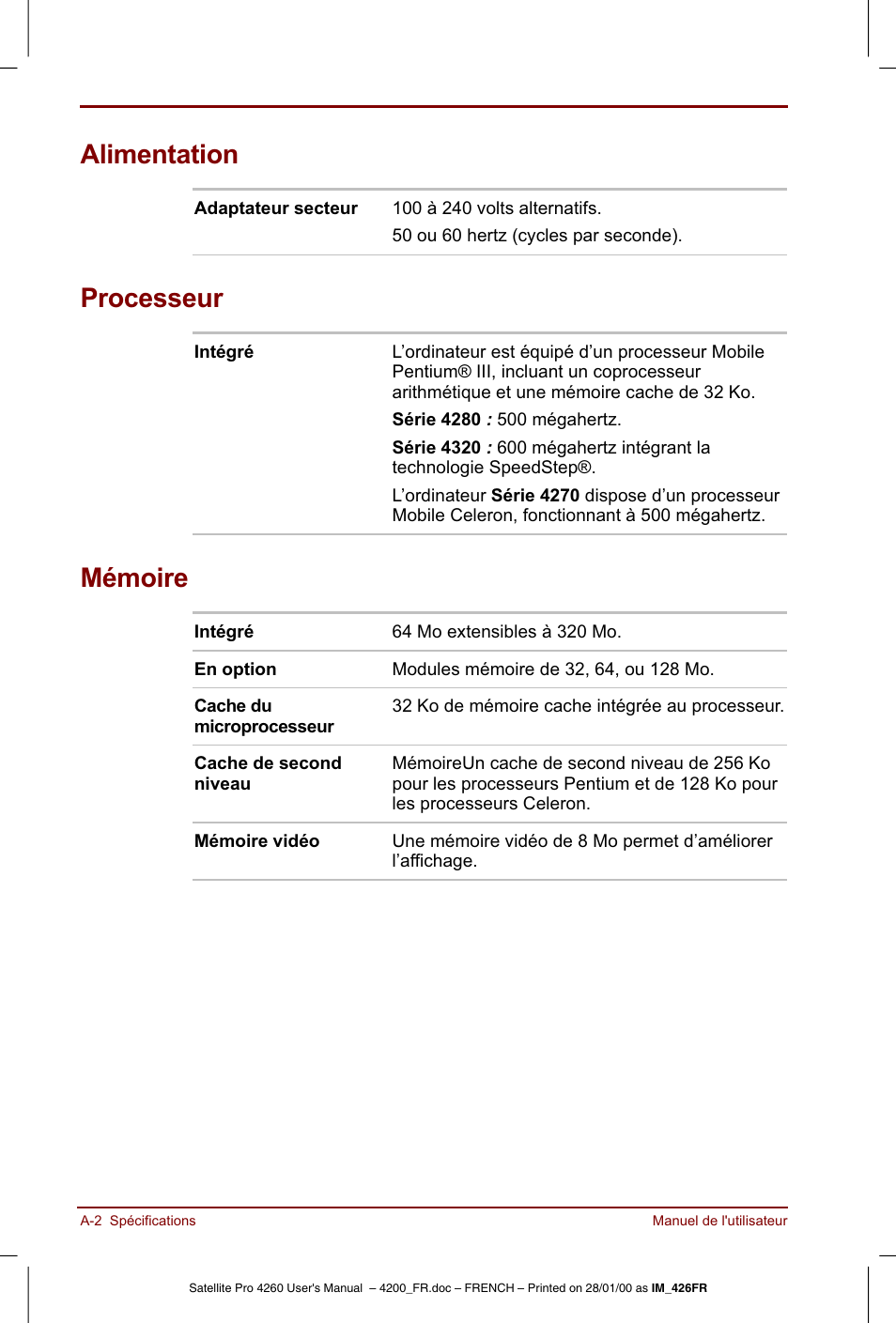 Toshiba Satellite Pro 4220 User Manual | Page 184 / 238