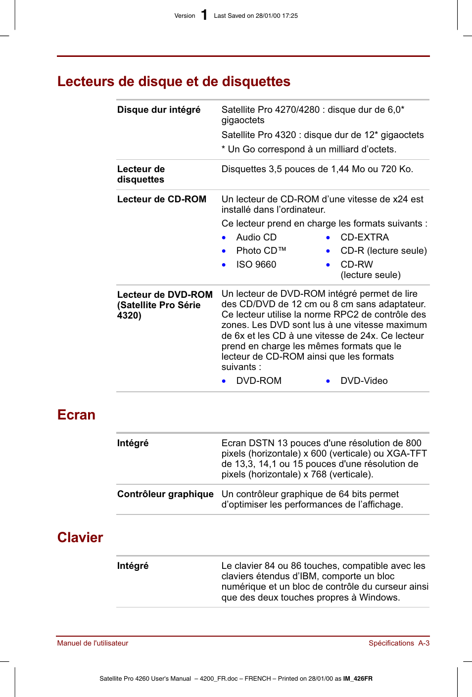 Toshiba Satellite Pro 4220 User Manual | Page 185 / 238