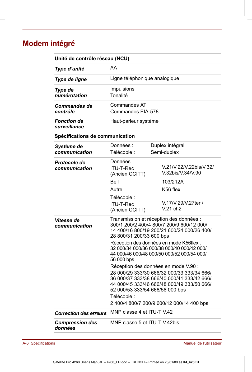 Toshiba Satellite Pro 4220 User Manual | Page 188 / 238