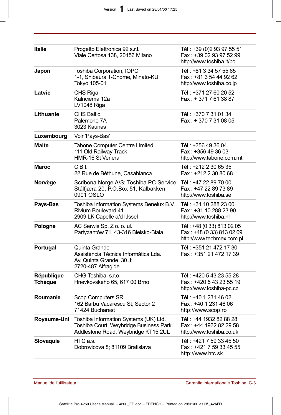 Toshiba Satellite Pro 4220 User Manual | Page 195 / 238