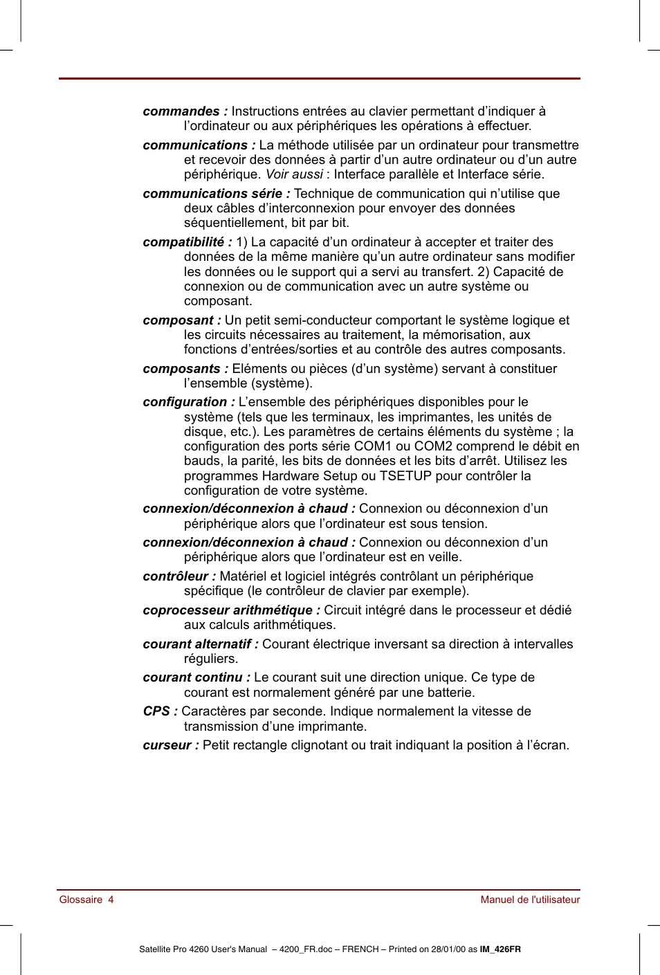 Toshiba Satellite Pro 4220 User Manual | Page 222 / 238