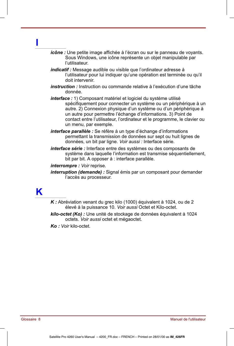 Toshiba Satellite Pro 4220 User Manual | Page 226 / 238