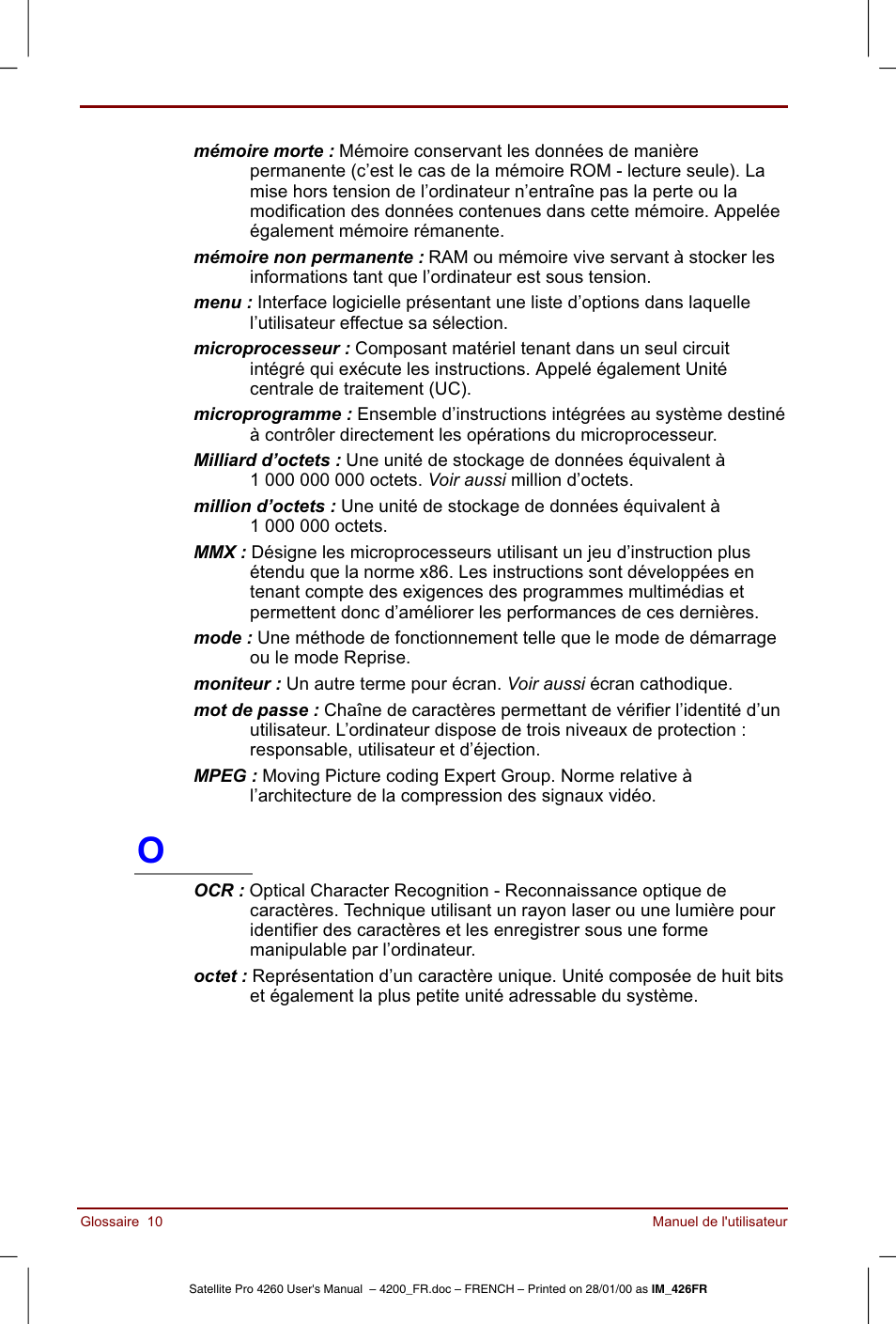 Toshiba Satellite Pro 4220 User Manual | Page 228 / 238