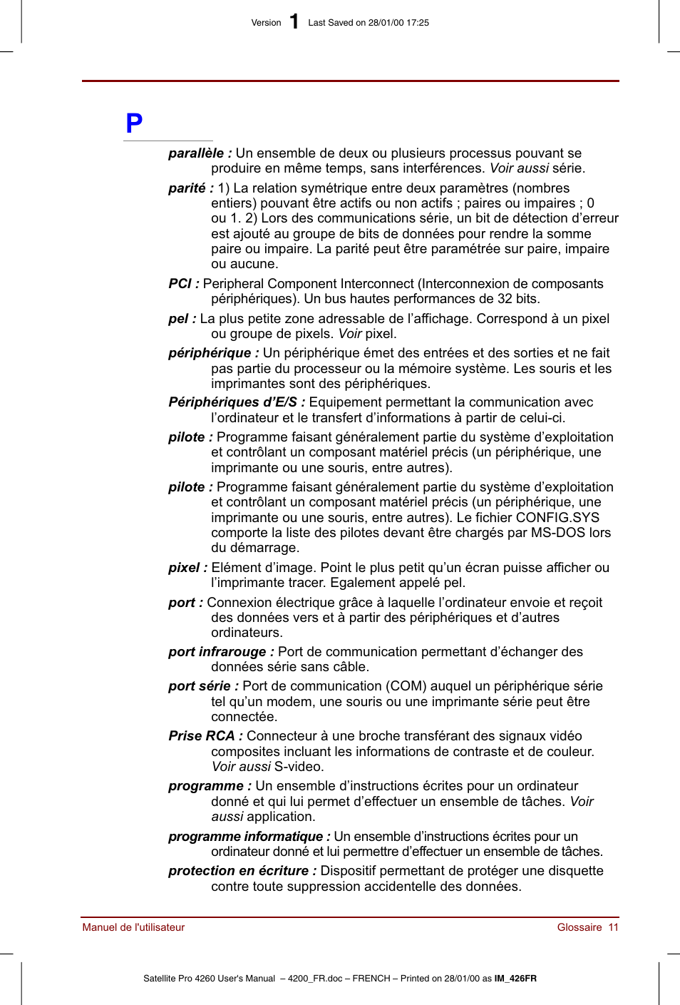 Toshiba Satellite Pro 4220 User Manual | Page 229 / 238