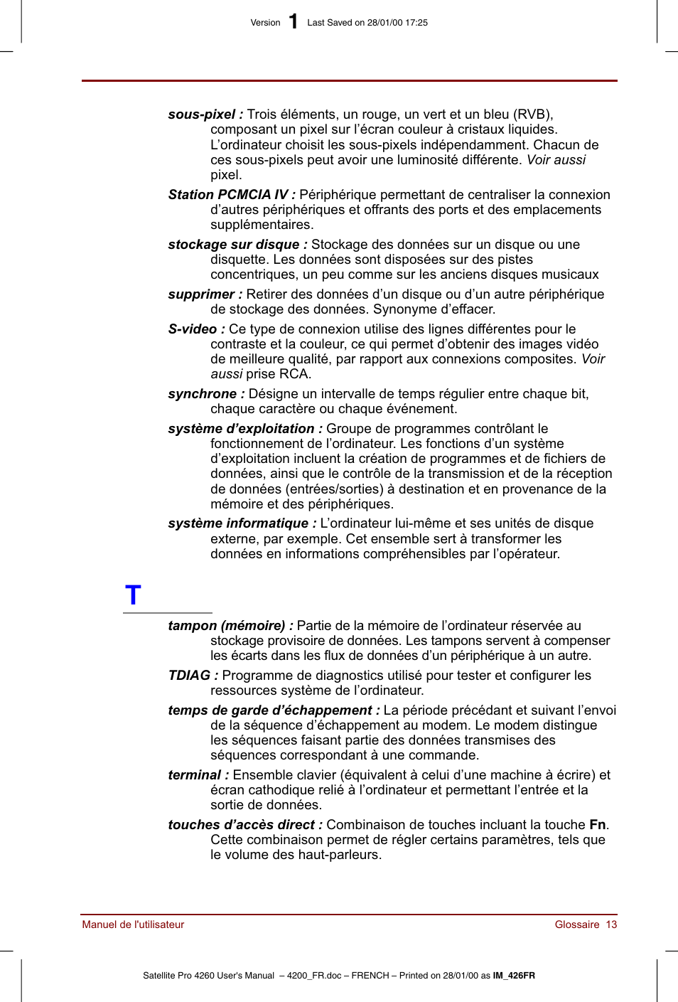 Toshiba Satellite Pro 4220 User Manual | Page 231 / 238