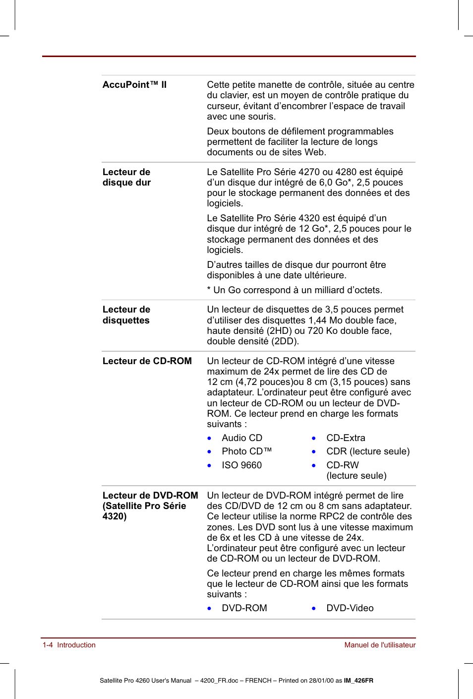 Toshiba Satellite Pro 4220 User Manual | Page 24 / 238