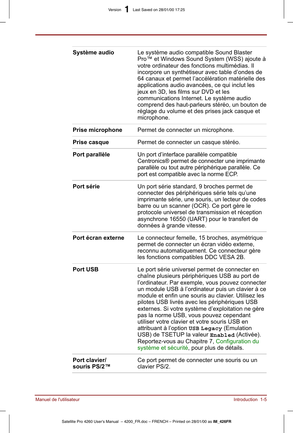 Toshiba Satellite Pro 4220 User Manual | Page 25 / 238