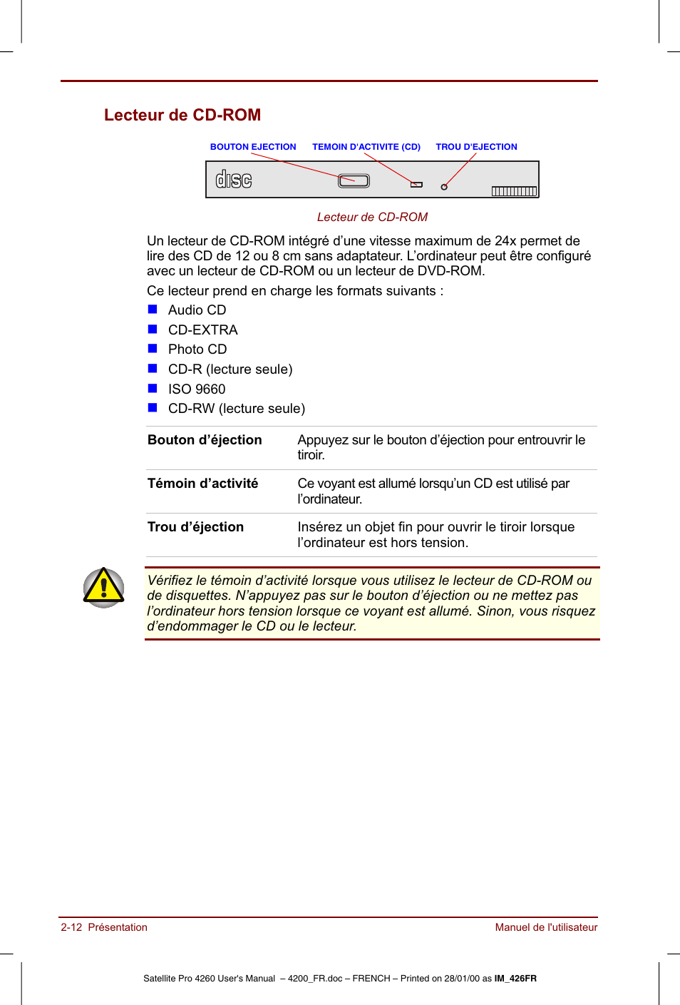 Toshiba Satellite Pro 4220 User Manual | Page 46 / 238