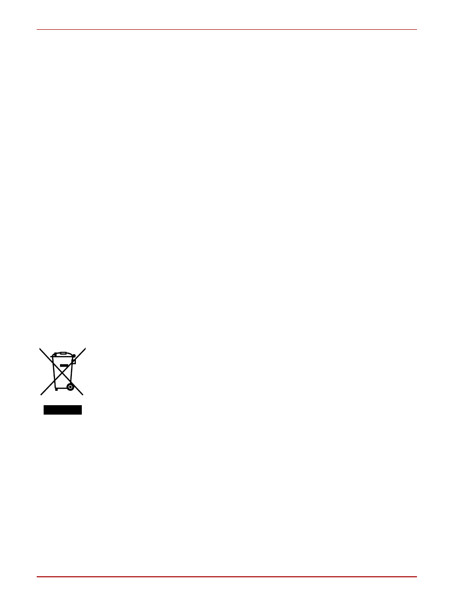 Additional environments not related to emc, Disposal of products | Toshiba Gaming Mouse X20 User Manual | Page 10 / 102