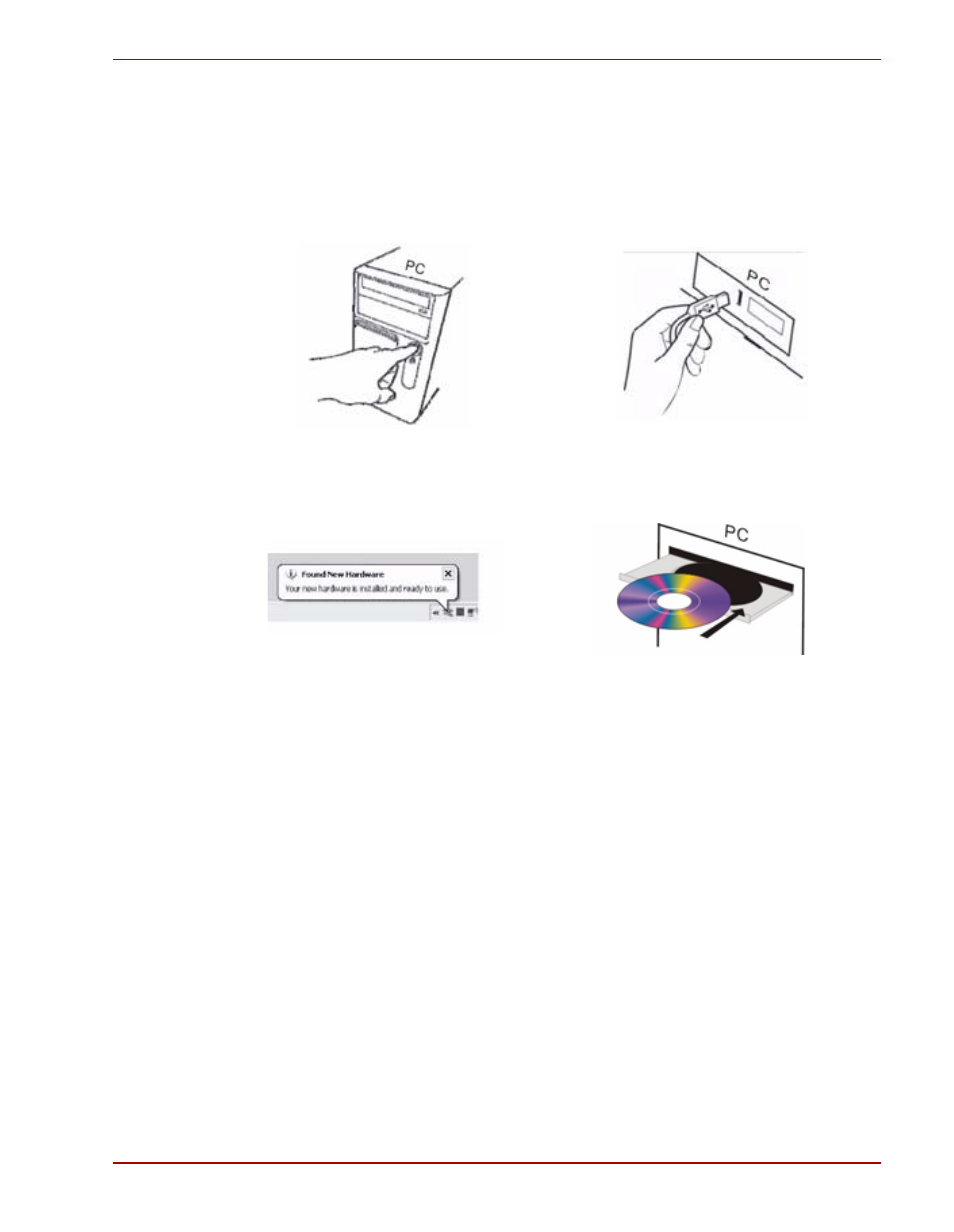 Installation af softwaren, Andre forbindelsesmuligheder, Usb hub | Ps/2-tilslutning (kun windows) | Toshiba Gaming Mouse X20 User Manual | Page 23 / 102