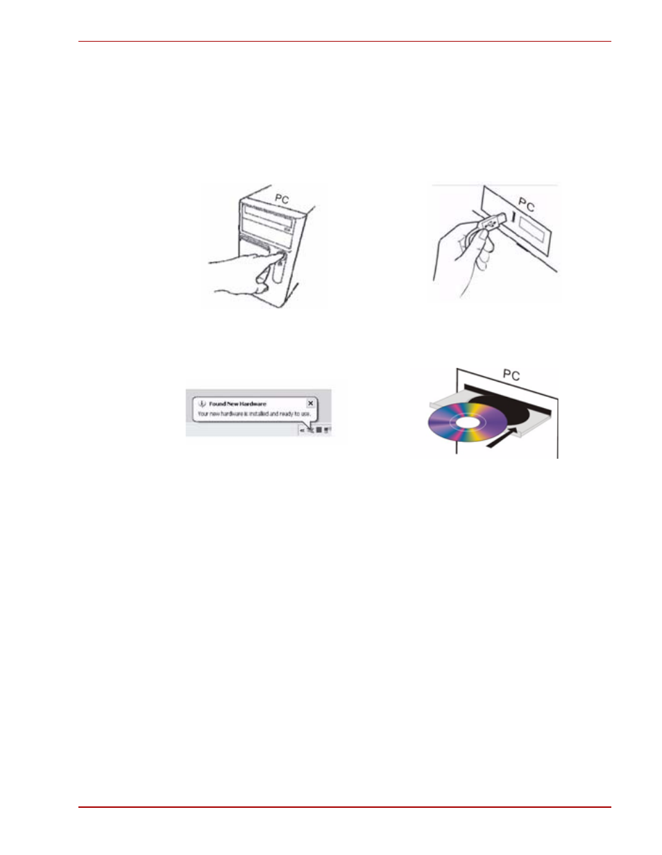 Installing the software, Other connection options, Usb hub | Ps/2 connection (windows only) | Toshiba Gaming Mouse X20 User Manual | Page 5 / 102