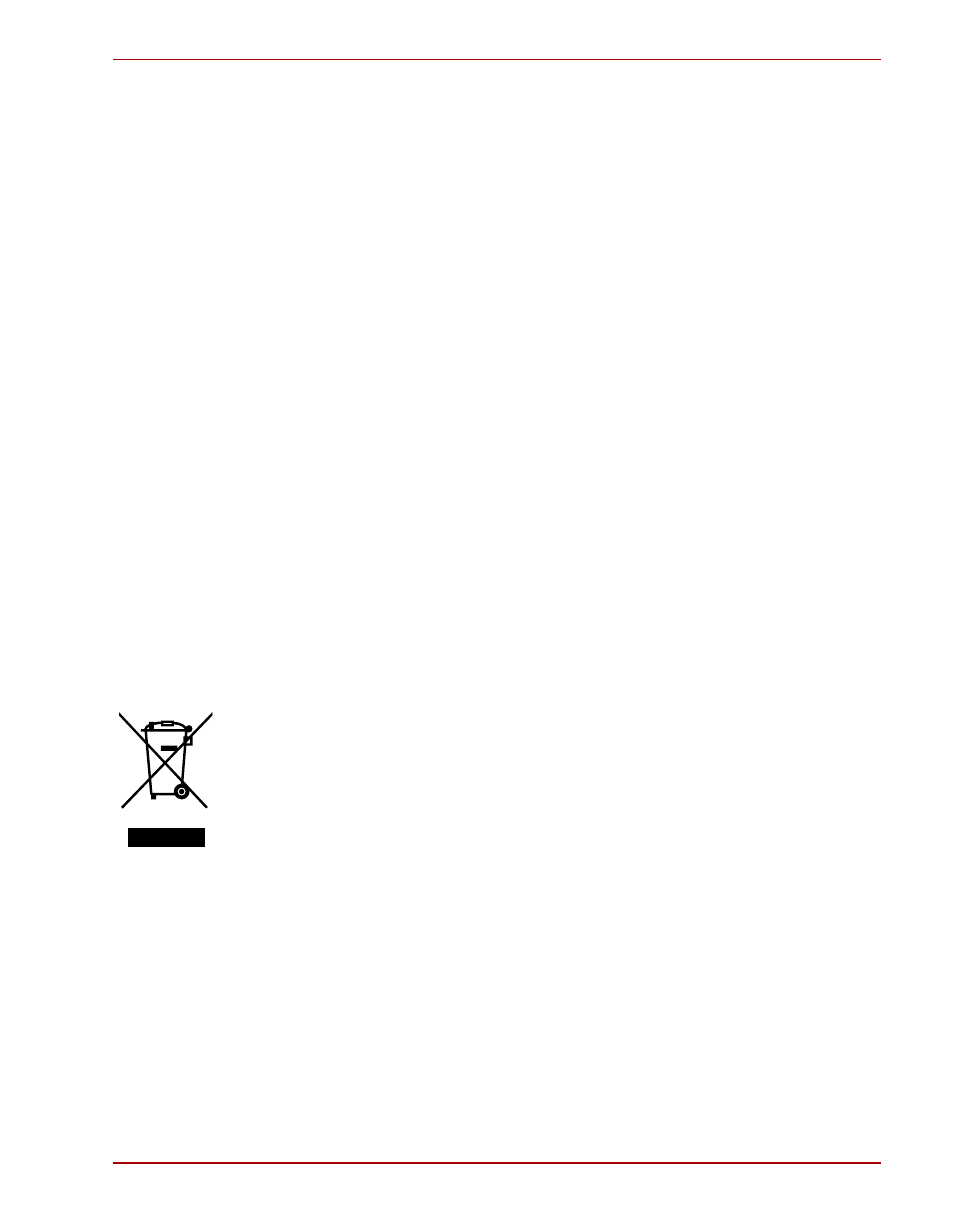 Andere omgevingen zonder emc, Afvalverwerking van producten | Toshiba Gaming Mouse X20 User Manual | Page 73 / 102
