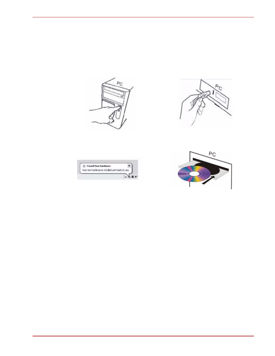 Installera programvaran, Andra anslutningsalternativ, Usb-nav | Toshiba Gaming Mouse X20 User Manual | Page 95 / 102