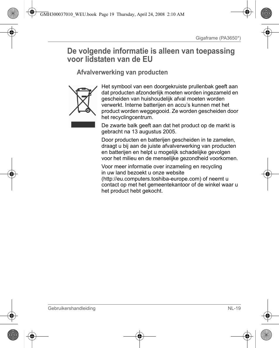 Toshiba Gigaframe Q-Series User Manual | Page 119 / 220