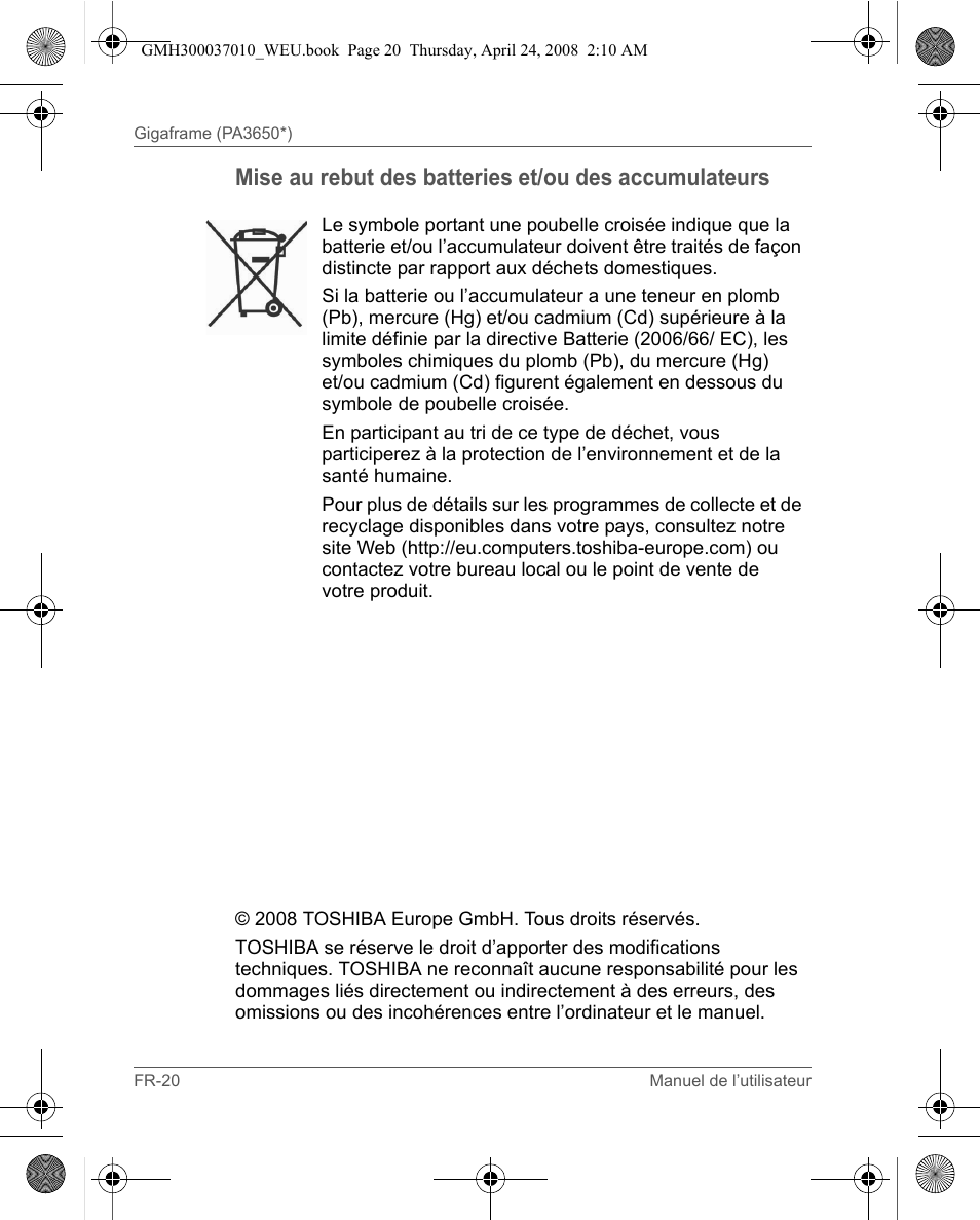 Toshiba Gigaframe Q-Series User Manual | Page 40 / 220