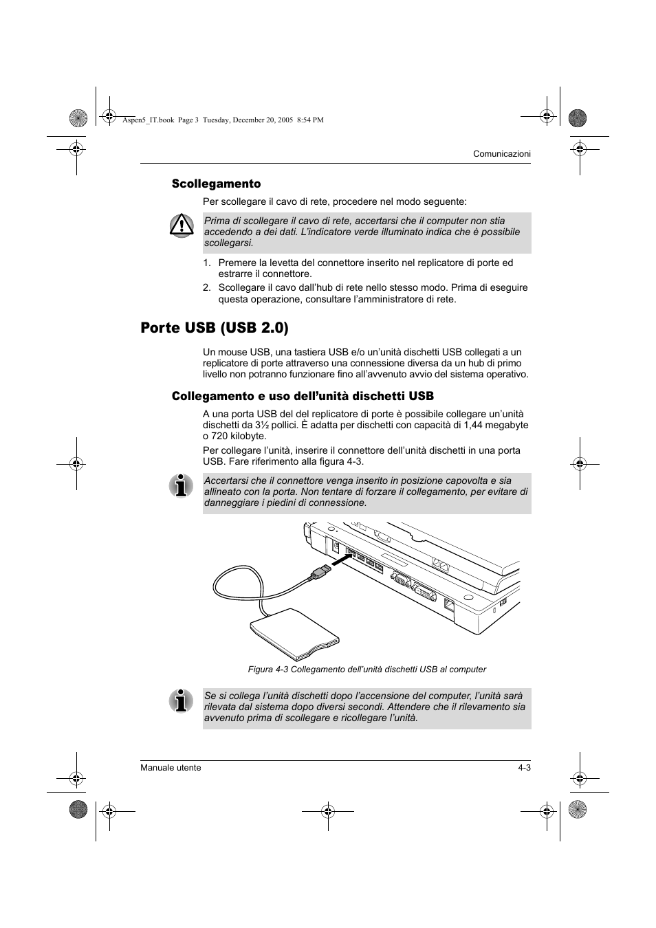 Porte usb (usb 2.0) | Toshiba Express Port Replicator User Manual | Page 187 / 280