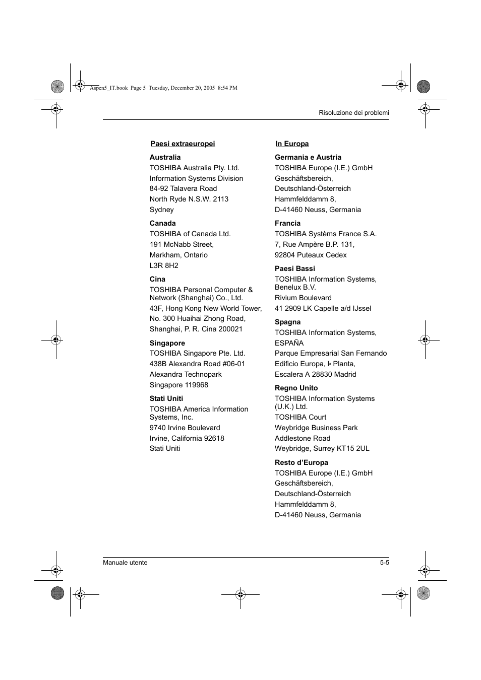 Toshiba Express Port Replicator User Manual | Page 193 / 280