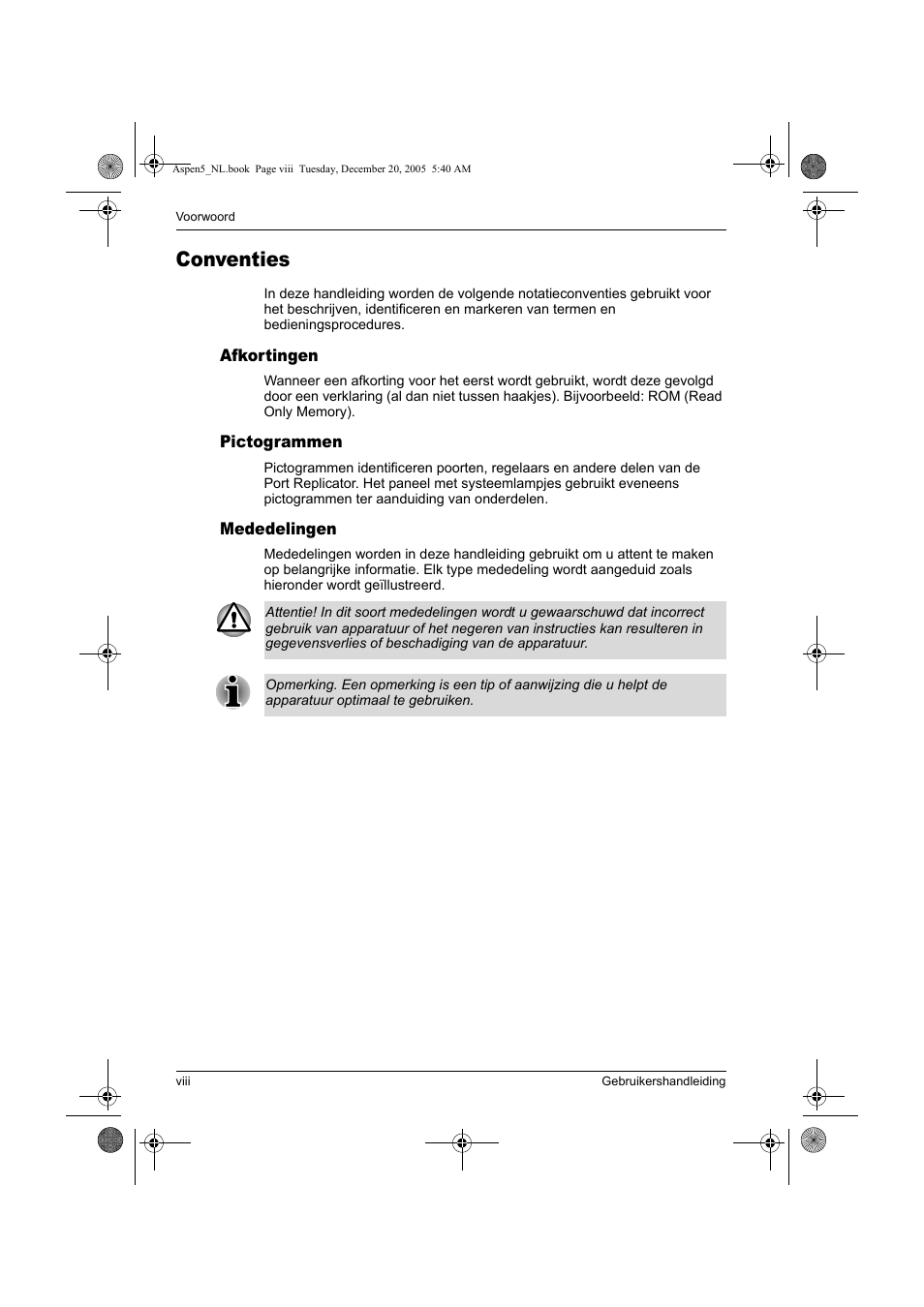 Conventies | Toshiba Express Port Replicator User Manual | Page 208 / 280